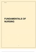 FUNDAMENTALS OF NURSING2024, class notes for revision 2025