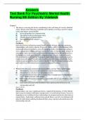 Answers Test Bank For Psychiatric Mental Health  Nursing 9th Edition By Videbeck Chapter1 1.Thenurseisassessingthefactorscontributingtothewell-beingofanewlyadmitted client.Whichofthefollowingwouldthenurseidentifyas havingapositiveimpact ontheindividual