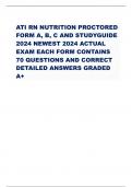 ATI PHARMACOLOGY  PROCTORED TEST BANK2024 / ATI pharmacology proctored  Exam 2022LATEST 2022-2025 QUESTIONS AND CORRECT  ANSWERS|AGRADED A+