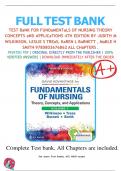 Test Bank For Fundamentals of Nursing Theory Concepts and Applications 4th Edition By Judith M Wilkinson, Leslie S Treas, Karen L Barnett , Mable H Smith 9780803676862 ALL Chapters .