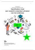 8 behaald! Moduleopdracht Professioneel en oplossingsgericht werken - Gamification in het Onderwijs