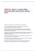 COM 312 - Exam 1 - Arizona State University ASU, Alania Zanin, Spring 2018