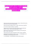 PCCN EXAM 2024 {CASE-STUDY INCLUSIVE} 100% COMPREHENSIVE SOLUTIONS GRADED A+