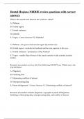 Dental Hygiene NBDHE review questions with correct answers