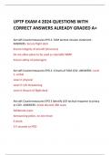 UPTP EXAM 4 2024 QUESTIONS WITH CORRECT ANSWERS ALREADY GRADED A+ 