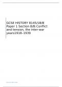 AQA GCSE HISTORY   Paper 1 Section B/B MARK SCHEME JUNE 2023   8145/1B/B