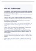 NUR 228 Exam 3 Terms Questions and Answers