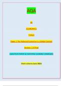 AQA AS ECONOMICS 7135/2 Paper 2 The National Economy in a Global Context Version: 1.0 Final *jun237135201* IB/M/Jun23/E9 7135/2QUESTION PAPER & MARKING SCHEME/ [MERGED] Marl( scheme June 2023