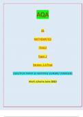 AQA AS MATHEMATICS 7356/2 Paper 2 Version: 1.0 Final PB/KL/Jun23/E4 7356/2 AS MATHEMATICS Paper 2QUESTION PAPER & MARKING SCHEME/ [MERGED] Marl( scheme June 2023