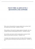 NICET FIRE ALARM LEVEL 1  QUESTIONS AND ANSWERS