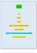 AQA AS FRENCH 7651/1 Paper 1 Listening, Reading and Writing  Version: 1.0 Final *jun237651101* IB/M/Jun23/E8 7651/1QUESTION PAPER & MARKING SCHEME/ [MERGED] Marl( scheme June 2023