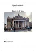 Architectuur culturele activiteit CKV - Verslag Beurs van Brussel - Cijfer 9.5