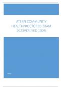 ATI RN COMMUNITY  HEALTHPROCTORED EXAM  2023VERIFIED 100% 