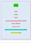 AQA A-level HISTORY 7042/2K Component 2K International Relations and Global  Conflict, c1890–1941 Version: 1.0 Final IB/M/Jun23/E4 7042/2K A-level HISTORY Component 2K International Relations and Global Conflict, c1890–1941// QUESTION PAPER & MARKING SCHE