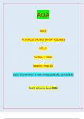 AQA GCSE RELIGIOUS STUDIES (SHORT COURSE) 8061/3 Section 3: Islam Version: Final 1.0 GCSE RELIGIOUS STUDIES (SHORT COURSE) 8061/3 Section 3: Islam Mark scheme June 2023 Version: Final 1.0 *236G8061/3/MS* QUESTION PAPER & MARKING SCHEME/ [MERGED] Marl( sch