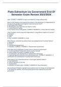 Plato Edmentum Us Government End Of  Semester Exam Review 2023/2024