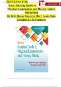 TEST BANK For Bates' Nursing Guide to Physical Examination and History Taking, 3rd Edition By Beth Hogan-Quigley; All Chapters 1 - 24, Verified Newest Version