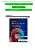 TEST BANK For Keltners Psychiatric Nursing, 9th Edition By Debbie Steele, Verified Chapters 1 - 36, Complete Newest Version