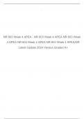 NR 603 Week 4 APEA - NR 603 Week 4 APEA NR 603 Week 4 APEA NR 603 Week 4 APEA NR 603 Week 4 APEA/NR Latest Update 2024 Version Graded A+