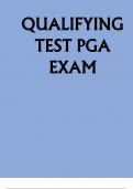 QUALIFYING TEST PGA EXAM QUALIFYING TEST PGA EXAM