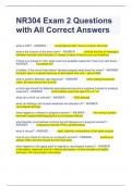 NR304 Exam 2 Questions with All Correct Answers