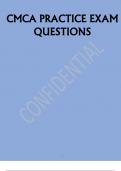 CMCA PRACTICE EXAM QUESTIONS CMCA PRACTICE EXAM QUESTIONS 