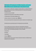 HESI Pediatric RN Nursing Care of Children Questions and Answers 2024 Verified Answers Solved By Expert ).Guaranteed Success.