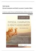 Test Bank - Physical Examination and Health Assessment, 3rd Canadian Edition (Jarvis, 2019), Chapter 1-31 | All Chapters