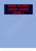 PEAK PILATES STUDY GUIDE LEVEL 1. PEAK PILATES STUDY GUIDE LEVEL 1. 