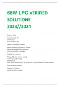 68W LPC VERIFIED  SOLUTIONS 2023//2024