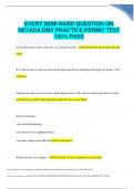 EVERY SEMI HARD QUESTION ON NEVADA DMV PRACTICE PERMIT TEST 100% PASS