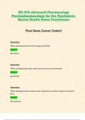 Final Exams: NR546 / NR 546 | LATEST UPDATES STUDY BUNDLE WITH COMPLETE SOLUTIONS | Advanced Pharmacology Psychopharmacology for the Psychiatric-Mental Health Nurse Practitioner Final Exam Review | Complete Guide Questions and Verified Answers | 2024 / 20