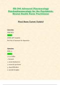 Midterm & Final Exams: NR546 / NR 546 (ALL BEST RATED Latest Updates 2024 / 2025 STUDY BUNDLE WITH COMPLETE SOLUTIONS) Advanced Pharmacology Psychopharmacology for the Psychiatric-Mental Health Nurse Practitioner Reviews | Questions and Verified Answers |