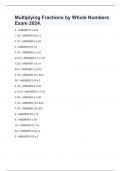 Multiplying Fractions by Whole Numbers Exam 2024.