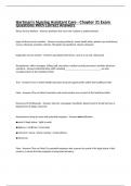 Hartman's Nursing Assistant Care - Chapter 31 Exam Questions With Correct Answers 