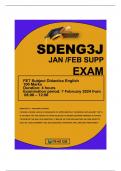 SDJENG3 SUPP EXAM  2024DUE 7 FEB @12:00 ALL SECTIONS ANSWERED