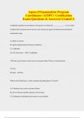 Agency/Organization Program  Coordinator (A/OPC) Certification  Exam Questions & Answers| Graded A