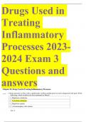 Drugs Used in Treating Inflammatory Processes