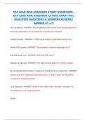 EPA LEAD RISK ASSESSOR STUDY QUIDE/OHIO - EPA LEAD RISK ASSESSOR ACTUAL EXAM 100%  QUALIFIED QUESTIONS & ANSWERS ALREADY  RANKED A+….!!!