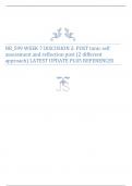 NR_599 WEEK 7 DISCUSION 2: POST tanic self assessment and reflection post (2 different approach) LATEST UPDATE PLUS REFERENCES