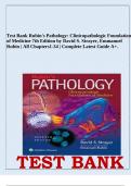 Test Bank For Rubin's Pathology: Clinicopathologic Foundations of Medicine 7th Edition by David S. Strayer, Emmanuel Rubin | All Chapters1-34 | Complete Latest Guide A+.