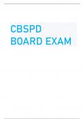 CBSPD BOARD EXAM 