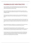 PHARMACOLOGY HESI 111 PRACTICE QUESTIONS AND ANSWERS