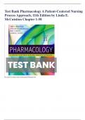 Test Bank Pharmacology A Patient-Centered Nursing Process Approach, 11th Edition by Linda E. McCuistion Chapter 1-58 