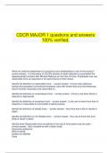 CDCR bundled Exam questions and answers.