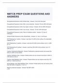 NMTCB PREP EXAM QUESTIONS AND ANSWERS (GRADED A)