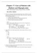 Chapter 37: Care of Patients with Diabetes and Hypoglycemia |DeWit: Medical-Surgical Nursing: Concepts & Practice, 3rd Edition