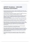 USPSTF Guidelines – 2024-2025 Questions and Answers