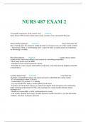 NURS 487 - ExamS Practice Questions 2024 latest