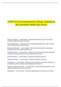  CPDT-KA Comprehensive Study Questions and answers latest top score.